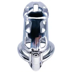 FUKR Cage de chasteté en métal Cobra Steel 10 x 3.7cm